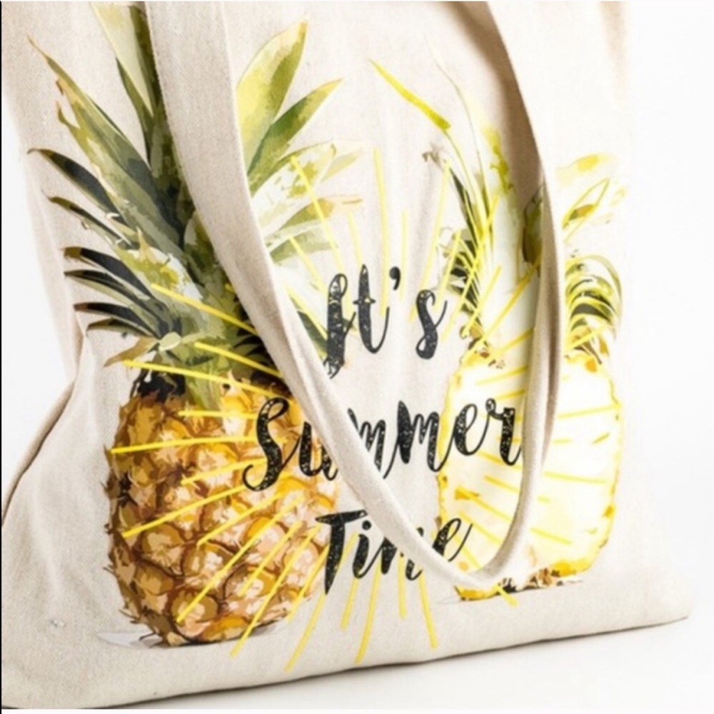 Pineapple Summer Tote Beach Bag - Picture 2 of 4